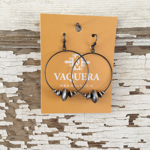 Navajo Pearl Hoops