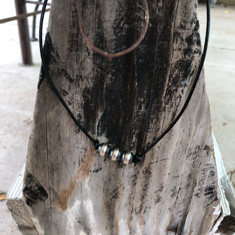 3 bead layer necklace