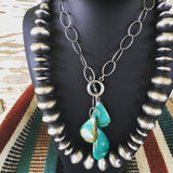 Massive Silver Bead neclace