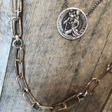 Saint Christopher medal necklace