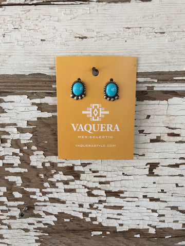 Petite turquoise posts